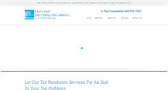 Desktop Screenshot of eastcoasttaxconsulting.com